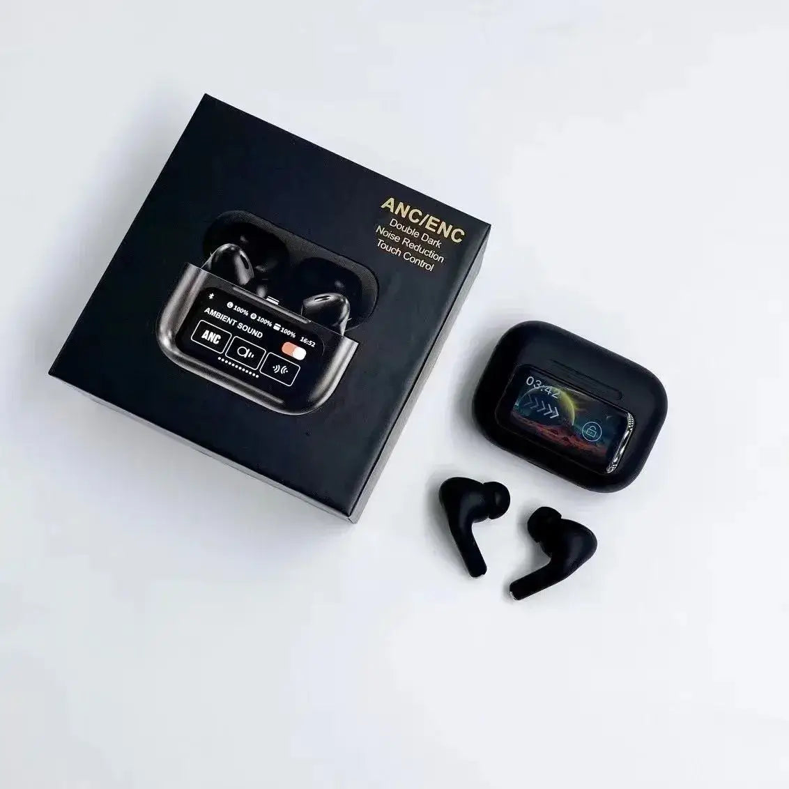 A9 Pro Airpods ANC/ENC Touch Screen Wireless (Buzzer)